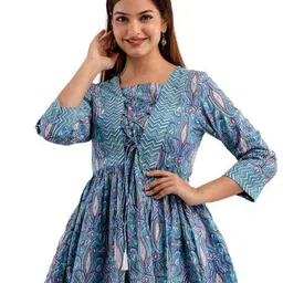 DMP FASHION Floral Print Cotton Empire Top-picture-51