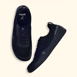 yoho Men Woven Design Lace-Up Sneakers-image-29