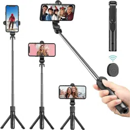 Planetoid New XT-02 Bluetooth Extendable Selfie Stick with Wireless Remote Selfie Stick Tripod Kit, Monopod Kit-11
