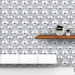 ArtzFolio Printed UV-Resistant Anti-Bacterial Anchors & Stripes Peel & Stick Wallpaper-image-81