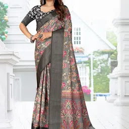 J 6 DESIGNER Floral Printed Woven Design Saree-picture-21
