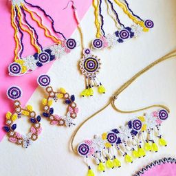 Tipsy closet Women Purple Jewellery Set-image-16