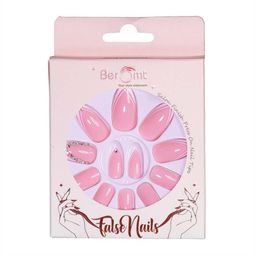 BEROMT Set Of 12 Salon Finish Press On Nail Tip With Application Kit -BFN774BPN-41