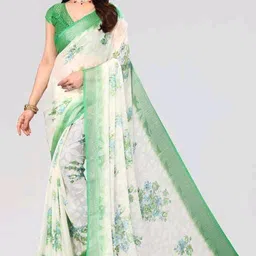 SANJANASILK Floral Woven Design Brasso Saree-picture-23