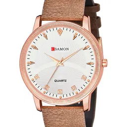Gopal Shopcart Unisex Dial & Leather Straps Analogue Watch Csamon_10_beige Men-image-58