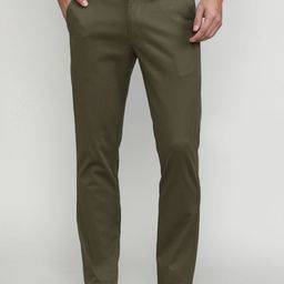 DRAGON HILL Men Tapered Fit Mid-Rise Chinos Trousers-image-76