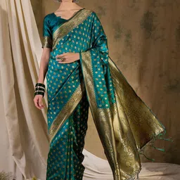 Desi Fusion Woven Design Zari Saree-picture-21