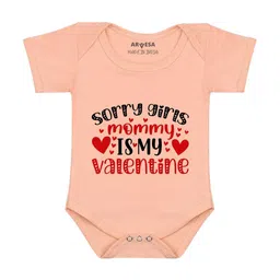 Arvesa Sorry Girls Mommy Is My ValentiPrinted Romper-picture-45