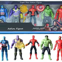 Avenger Superhero Action Figure Toy Set of 5 Playset or Kids Best Return Gift-20