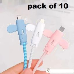 JUXEY DC-10 Anti-Break Charging Cable Connector Protective Cover (PACK OF 10) Cable Protector-image-77