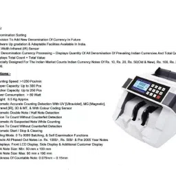 Security Store Mix Note Counting/ Value Note counting Machine Note Counting Machine image 2