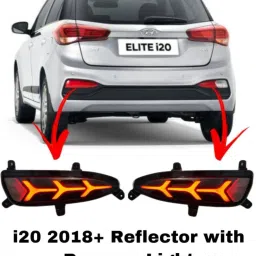 Hyundai Elite i20 ( 2018+ ) Non - Matrix 2 Function Reflector with Reverse Light Car Reflector Light-19