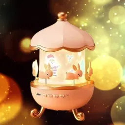 Rotating Rabbits Star Projector Night Light, 6 Set Films LED Lamp With bluetooth Night Lamp-13
