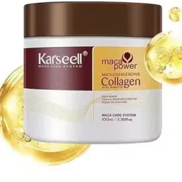 Karsell Collagen Adivasi Hair Mask Deep Repair Conditioning & Hydration (200gm) Hair Styler-image-4