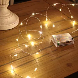 50 LEDs 5 m White Steady String Rice Lights-23