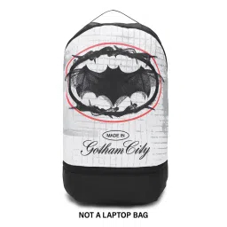 Bewakoof Unisex Official Dc Merchandise Black Batman Printed Small Backpack-picture-2