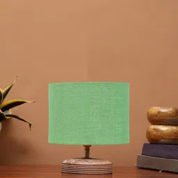 Devansh Green Wooden Table Lamps-55