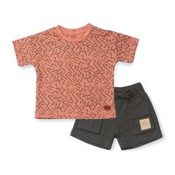 GJ baby Girls Printed Pure Cotton T-shirt with Shorts-image-22