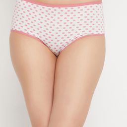 Clovia Conversational Printed Mid Rise Pure Cotton Hipster Briefs-image-79