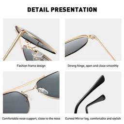 MAGNEQ Lens & Rectangle Sunglasses With Polarised & UV Protected Lens MG 3648/S C2 5021 image 5