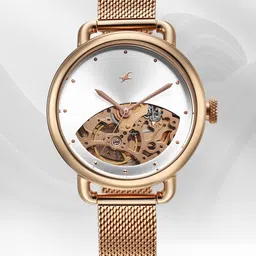 Fastrack Women Stainless Steel Skeleton Automatic Watch 6288WM01-6