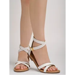 Shoetopia Casual White Flat Sandals-picture-47