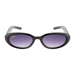 MAGNEQ Purple Oval Shaped Uv Protected Sunglasses-image-8
