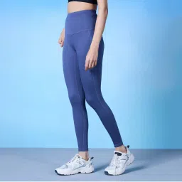 Nykd By Nykaa Cloud Soft & Flattering Full Length Leggings with Pockets-NYK260-Blue-picture-37