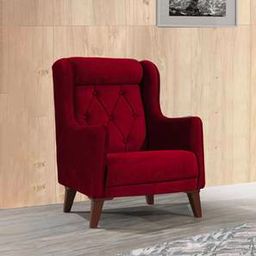 home lifestylez Ruby Accent Chair in Maroon Colour-picture-41