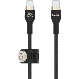 belkin D100 Type C to Type C 6.6 Feet (2M) Cable (Black)-24