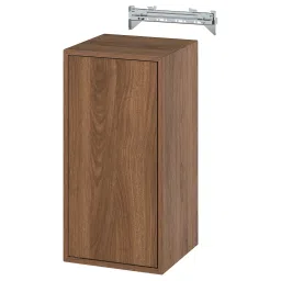 ikea eket Wall cb w 1 shlf/door, walnut effect, 35x35x70 cm-picture-0