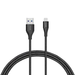 Croma Type A to Lightning 3.9 Feet (1.2M) Cable (Apple Certified, Black)-26