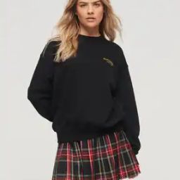 Sport Luxe Loose Crew-Neck Sweatshirt-picture-22