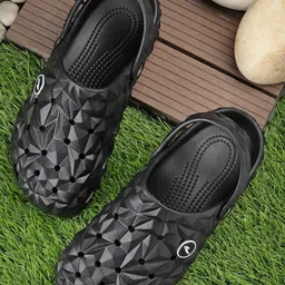 ASIAN Men Rubber Self Design Clogs-picture-16