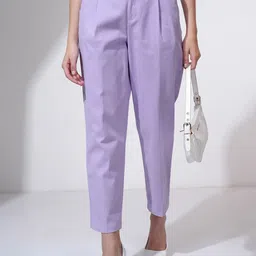 CHIC BY TOKYO TALKIES Women Pleated Formal Trousers-picture-11