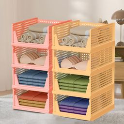 RUBOXA Pink Set of 6 Regular Multi-Utility Organisers-18