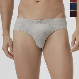 Ramraj Pack Of 4 Mid Rise Basic Briefs SURYIE_BLCYGWGM-4P-25