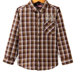 Infinity Boys Tartan Checks Checked Casual Shirt-25