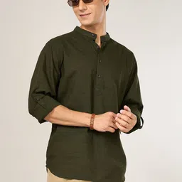 Urban Ranger by pantaloons Men Slim Fit Opaque Casual Shirt-image-85