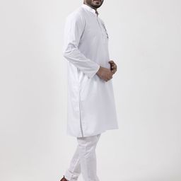 DEVOILER Men Ethnic Motifs Printed Regular Kurta with Pyjamas image 5