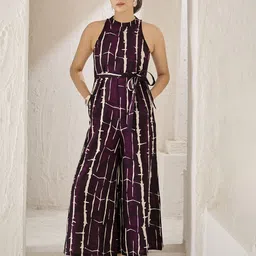 Anouk Women Printed Sleeveless Basic Jumpsuit-picture-47