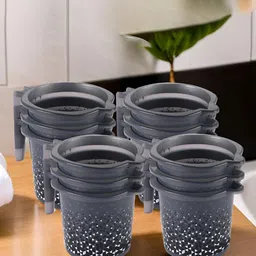 Aura Black 12 Pieces Multi-Functional Mug Bath Accessories Set-picture-50