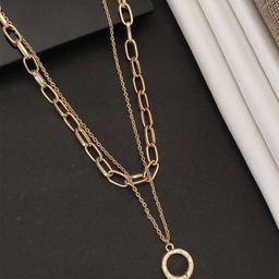 ABDESIGNS Gold-Plated Layered Necklace-image-92
