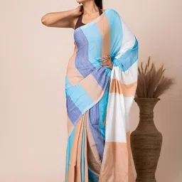 Durga Handlooms Striped Pure Cotton Saree-picture-9
