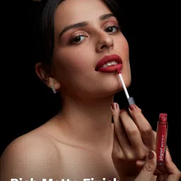 Pilgrim Matte Me Up Liquid Long-Lasting & Non-Drying Lipstick - 3 ml - Ruby Fling - 19 image 3