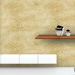 ArtzFolio Printed UV-Resistant Anti-Bacterial White Gold Spots Peel & Stick Wallpaper-image-97