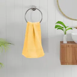 Bichauna 2Pcs Yellow 400 GSM Pure Cotton Hand Towels-picture-30