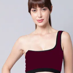 Samvar Maroon Cotton Non-Wired Non Padded Minimizer Bra-picture-13