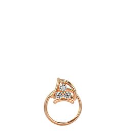 VALANOVA Women 18 Kt Gold Nosepin 0.28gms with Lab Grown Diamond 0.06cts-image-58