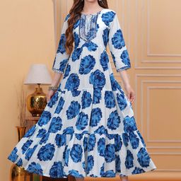 FASHION DEPTH Women Floral Printed Thread Work Floral Anarkali Kurta-picture-24